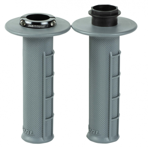 Renthal MX Lock On Grips Medium Compound Half Waffle Gray